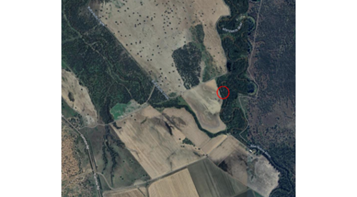 Red circle indicates where works have commenced, Warren