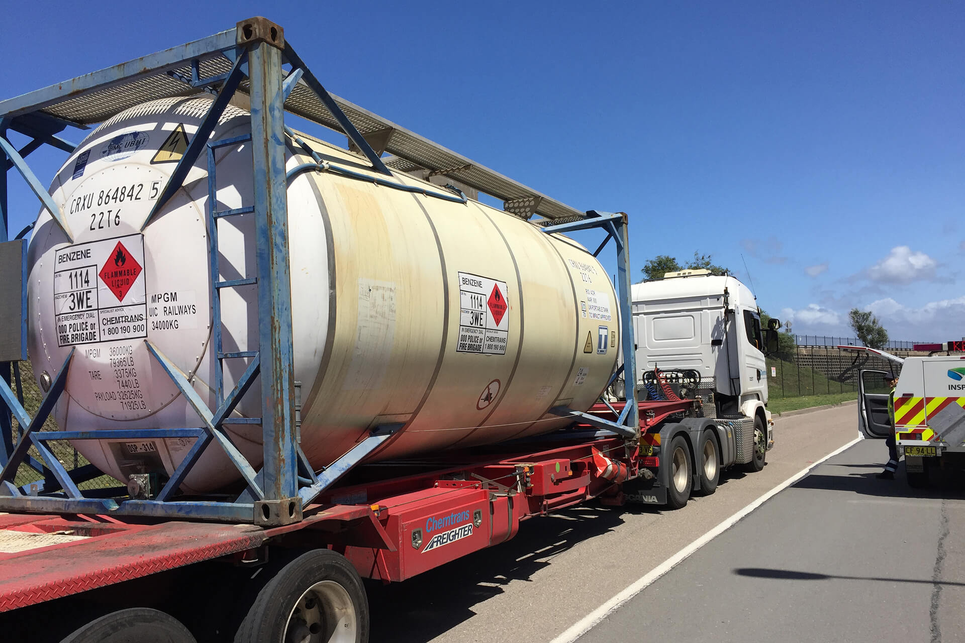 Dangerous goods tanker inspection