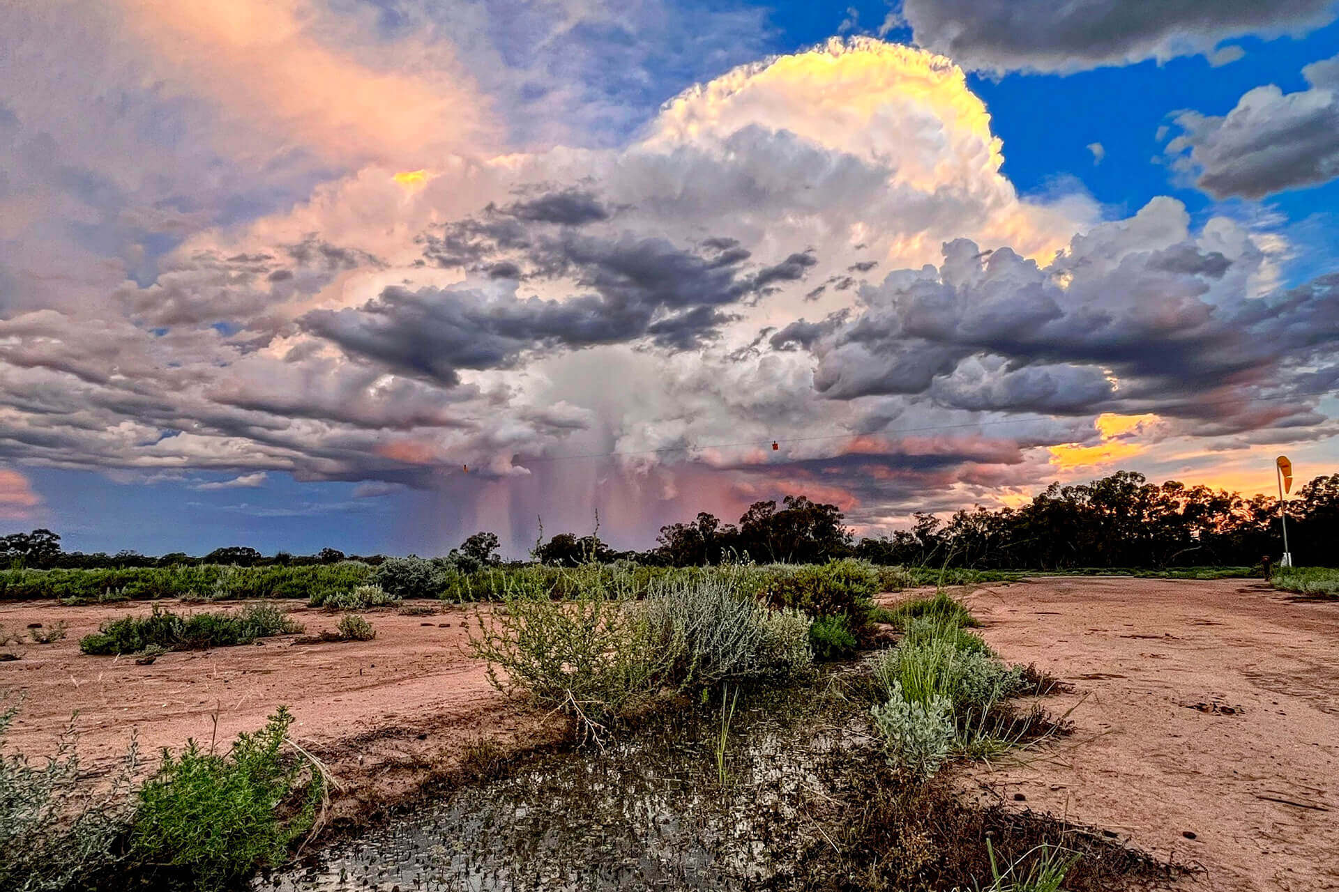 Storm clouds, La Niña, Macquarie Marshes Nature Reserve