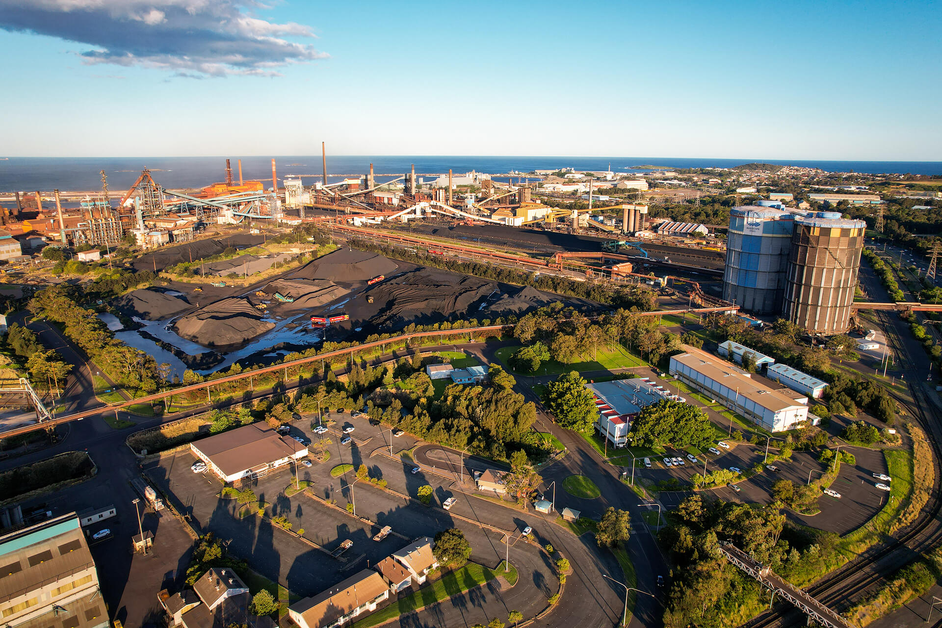 Aerial photo of Port Kembla