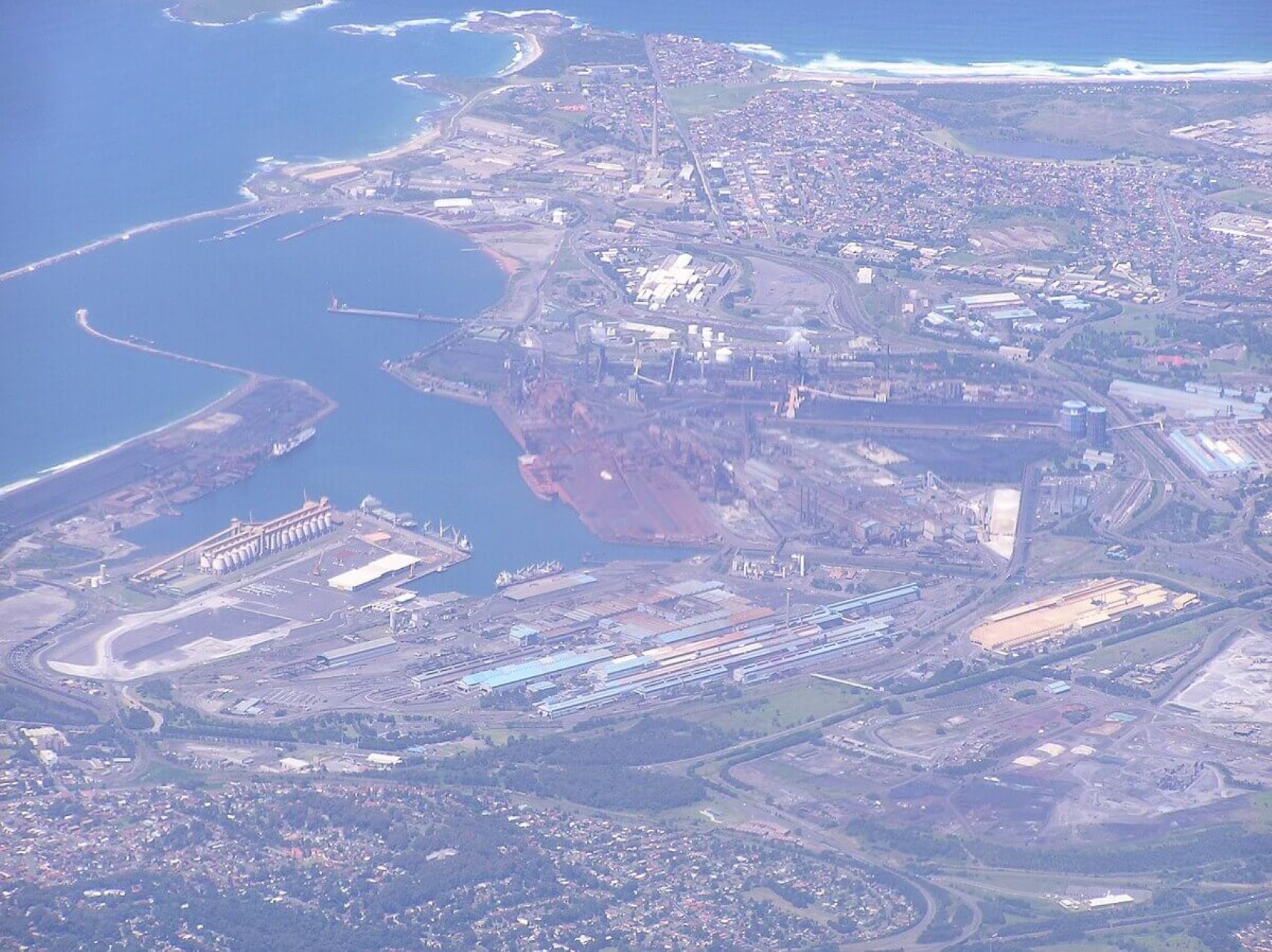 Aerial image of Port Kembla