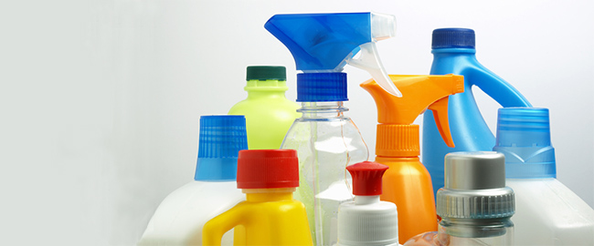 Plastic chemical bottles