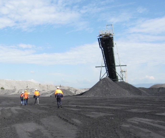 Glennies Creek coal mine stockpile