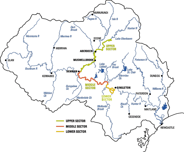 Hunter Valley map